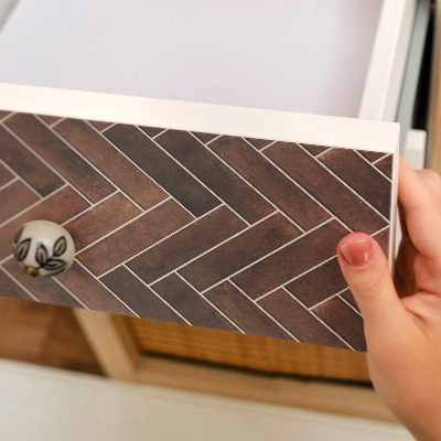 Naklejka na meble Jodełka cegły