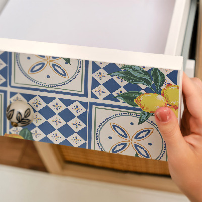 Folia samoprzylepna na meble Cytrynowe wzory