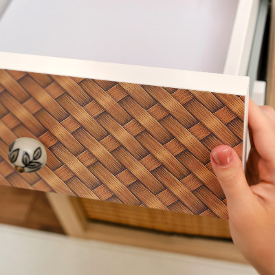 Folia samoprzylepna na meble Wiklina splot