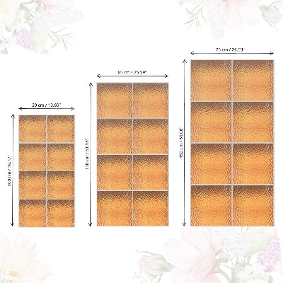 Nalepka na meble Szklane pustaki