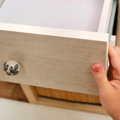 Nalepka na meble Beżowe drewno