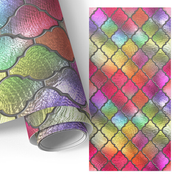 Nalepka na meble Tęczowy witraż