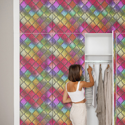 Nalepka na meble Tęczowy witraż