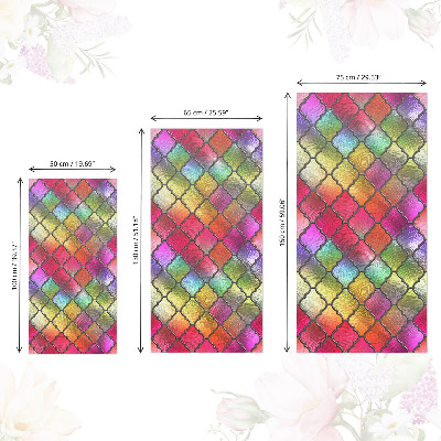 Nalepka na meble Tęczowy witraż