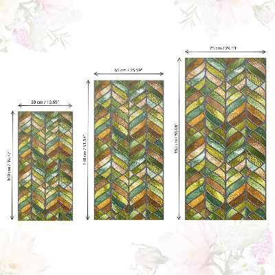 Folia samoprzylepna na meble Witraż liście