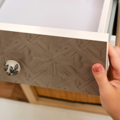 Naklejka na szafki Drewniana symetria