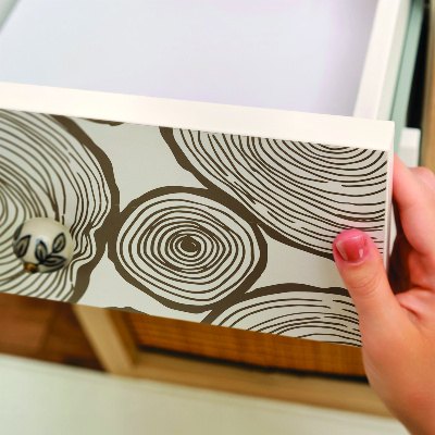 Folia do mebli Drewniane kręgi