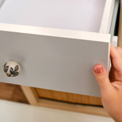 Folia samoprzylepna na meble Gładki szary