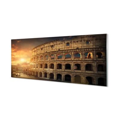 Obraz na szkle Rzym Koloseum zachód słońca