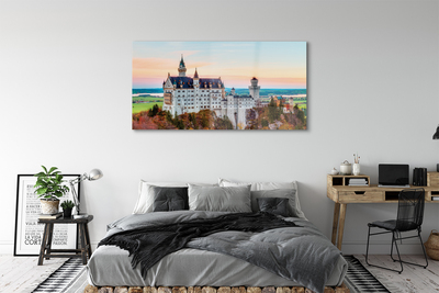 Obraz na szkle Niemcy Zamek jesień Monachium