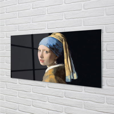 Obraz na szkle Dziewczyna z perłą - Johannes Vermeer