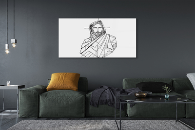 Obraz na szkle Rysunek Jezus