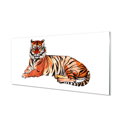 Obraz na szkle Malowany tygrys
