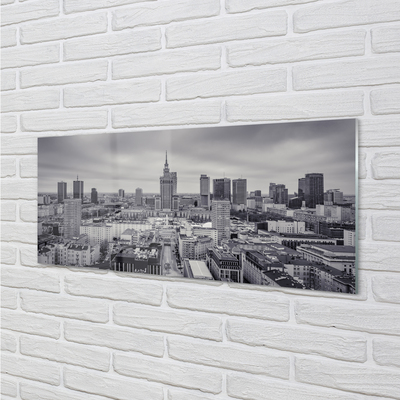 Obraz na szkle Warszawa Wieżowce panorama
