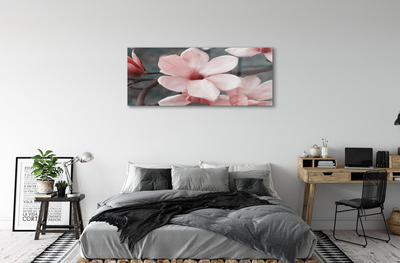 Obraz na szkle Różowe kwiaty