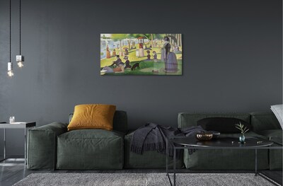 Obraz na szkle Niedzielne popołudnie na wyspie Grande Jatte - Georges Seurat