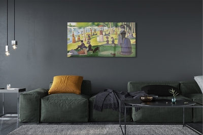Obraz na szkle Niedzielne popołudnie na wyspie Grande Jatte - Georges Seurat