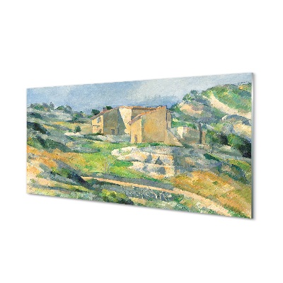 Obraz na szkle Domy w Prowansji - Paul Cézanne