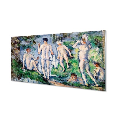 Obraz na szkle Kąpiący się - Paul Cézanne