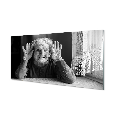 Obraz na szkle Starsza kobieta