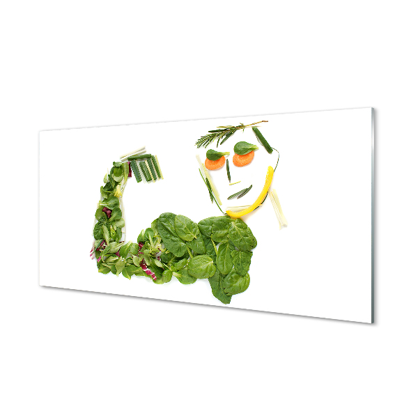 Obraz na szkle Postać z warzyw