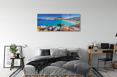 Obraz na szkle Grecja Wybrzeże panoramy plaża