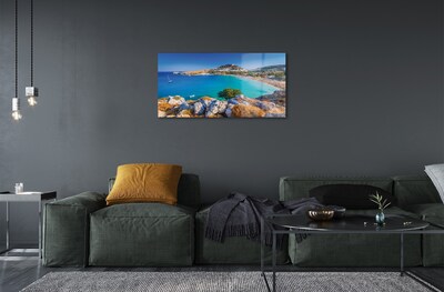Obraz na szkle Grecja Wybrzeże panoramy plaża