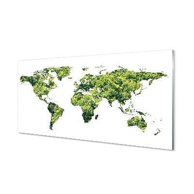 Obraz na szkle Mapa zielona trawa