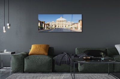 Obraz na szkle Rzym Katedra ulice budynki