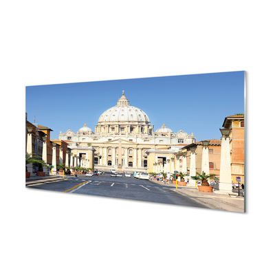 Obraz na szkle Rzym Katedra ulice budynki