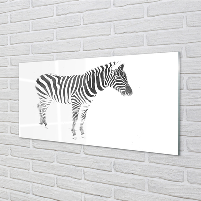 Obraz na szkle Malowana zebra