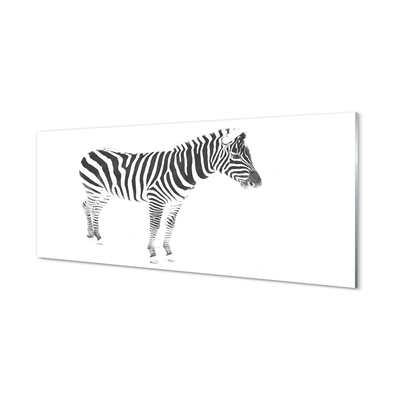 Obraz na szkle Malowana zebra