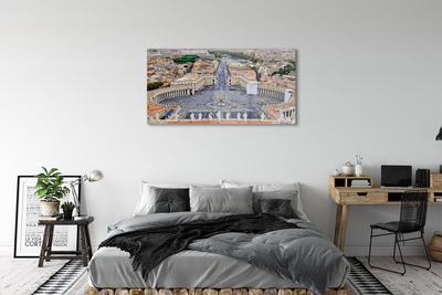 Obraz na szkle Rzym Watykan plac panorama