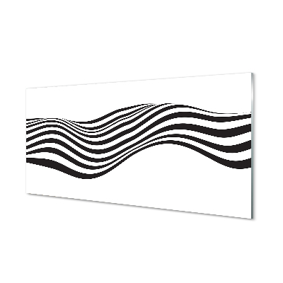 Obraz na szkle Paski zebra fala