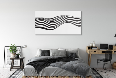 Obraz na szkle Paski zebra fala