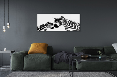Obraz na szkle Malowane zebry