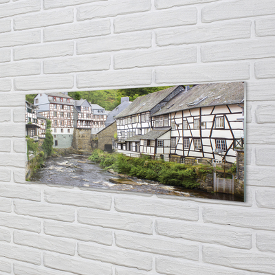 Obraz na szkle Niemcy Stare budynki rzeka