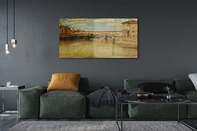 Obraz na szkle Włochy Mosty rzeka budynki