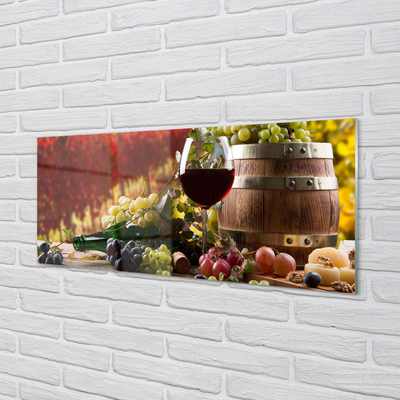 Obraz na szkle Jesień wino kieliszek