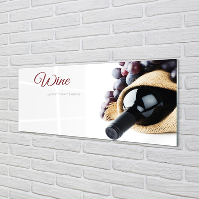 Obraz na szkle Winogrona wino