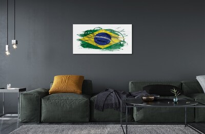 Obraz na szkle Flaga Brazylii