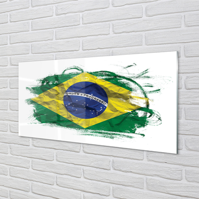 Obraz na szkle Flaga Brazylii