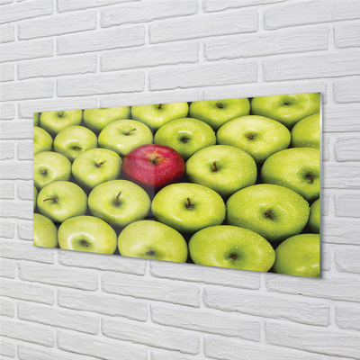 Obraz na szkle Zielone i czerwone jabłka