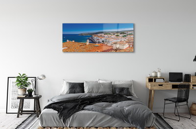 Obraz na szkle Hiszpania Miasto morze góry