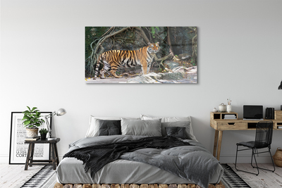 Obraz na szkle Dżungla tygrys