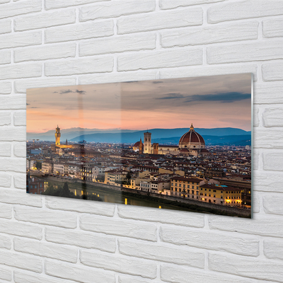 Obraz na szkle Włochy Panorama góry katedra