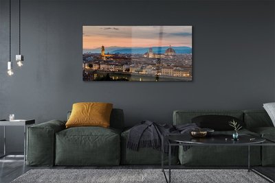 Obraz na szkle Włochy Panorama góry katedra
