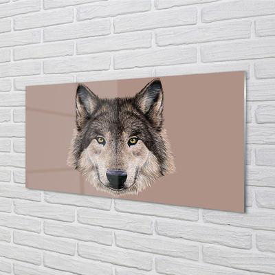 Obraz na szkle Malowany wilk