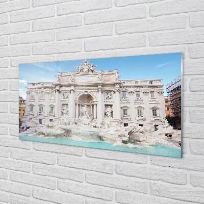 Obraz na szkle Rzym Fontanna katedra