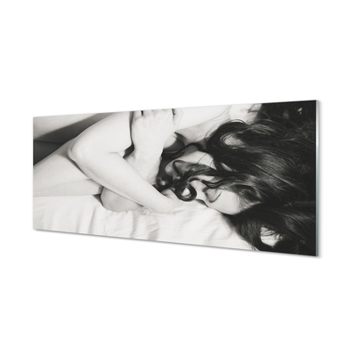Obraz na szkle Śpiąca kobieta